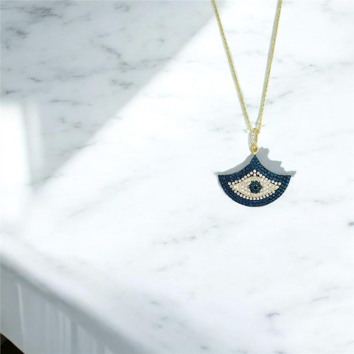 14 Ayar Altın Tasarım Kolye  -  0203722