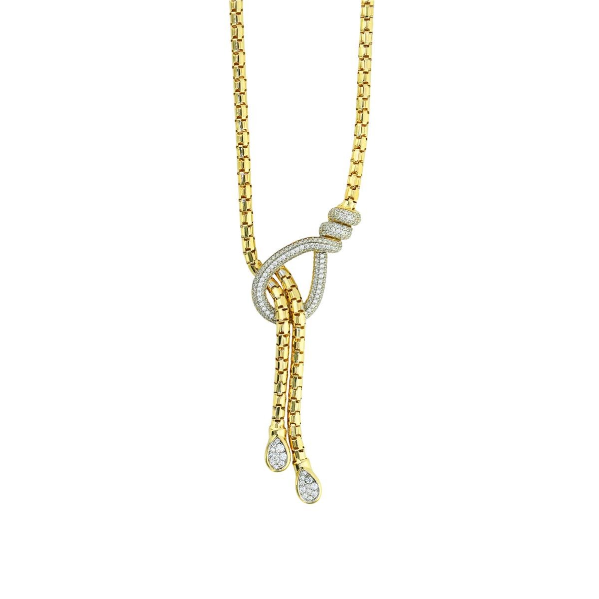 14 Ayar Altın Tasarım Kolye  -  0204222