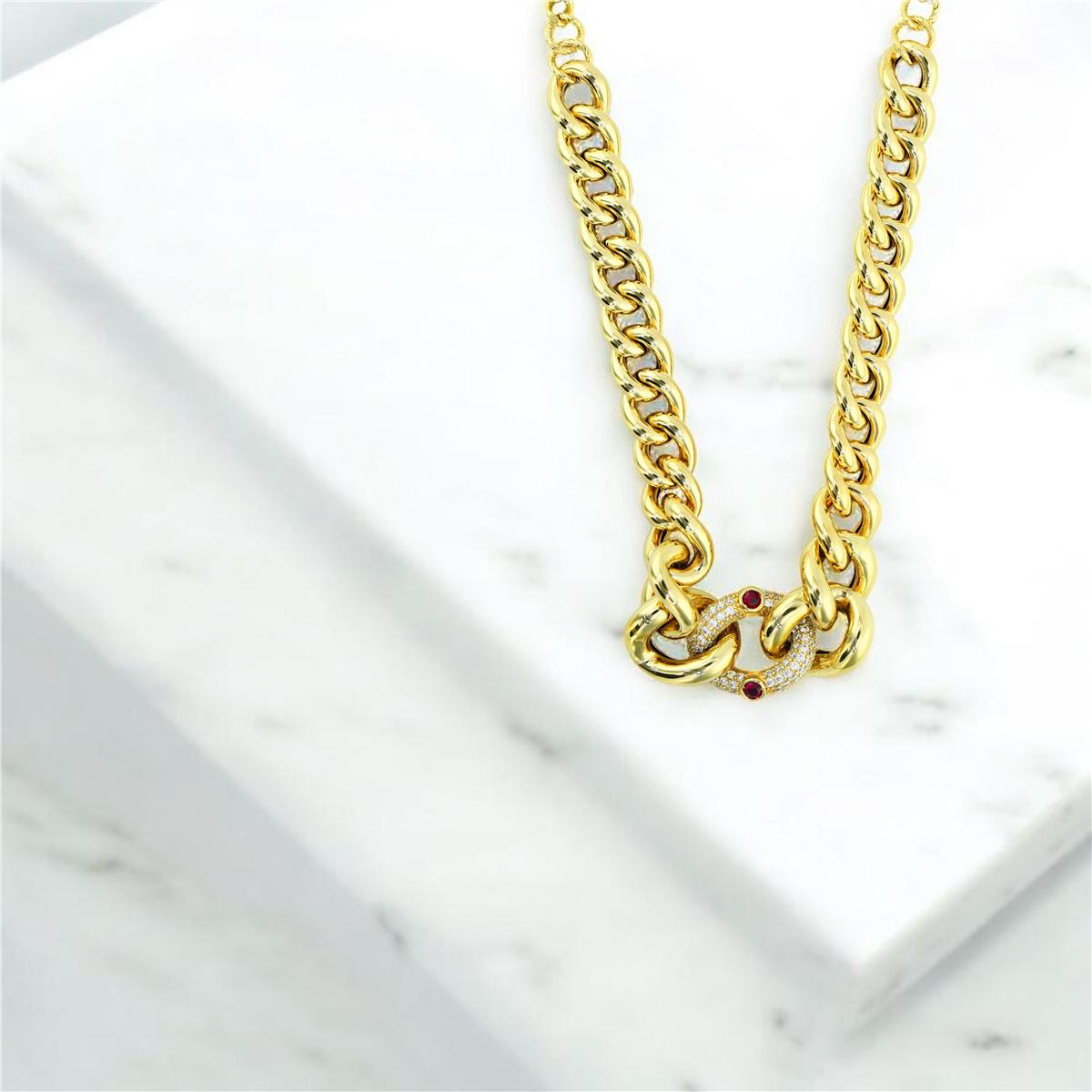 14 Ayar Altın Tasarım Kolye  -  0204228