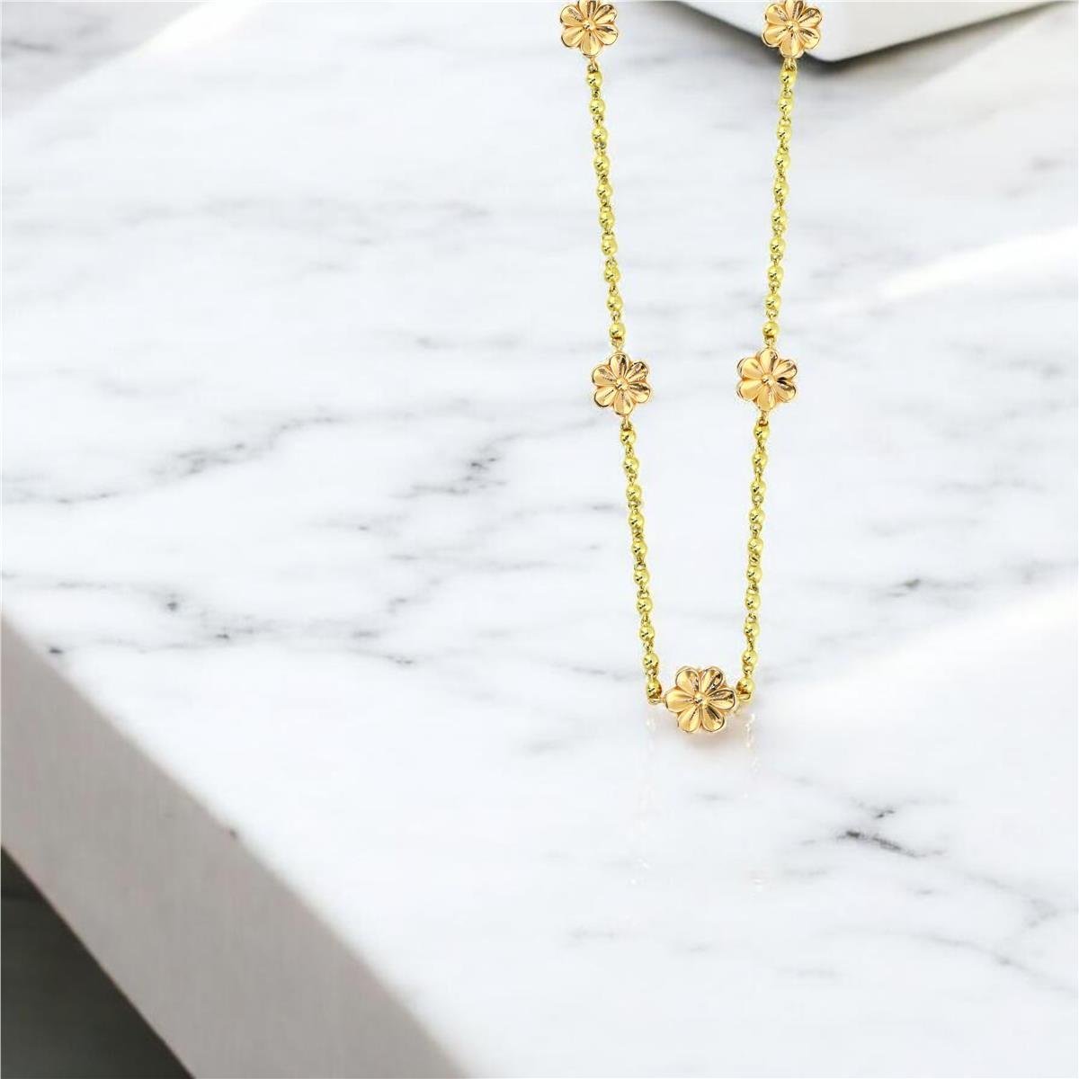 14 Ayar Altın Tasarım Kolye  -  0204312