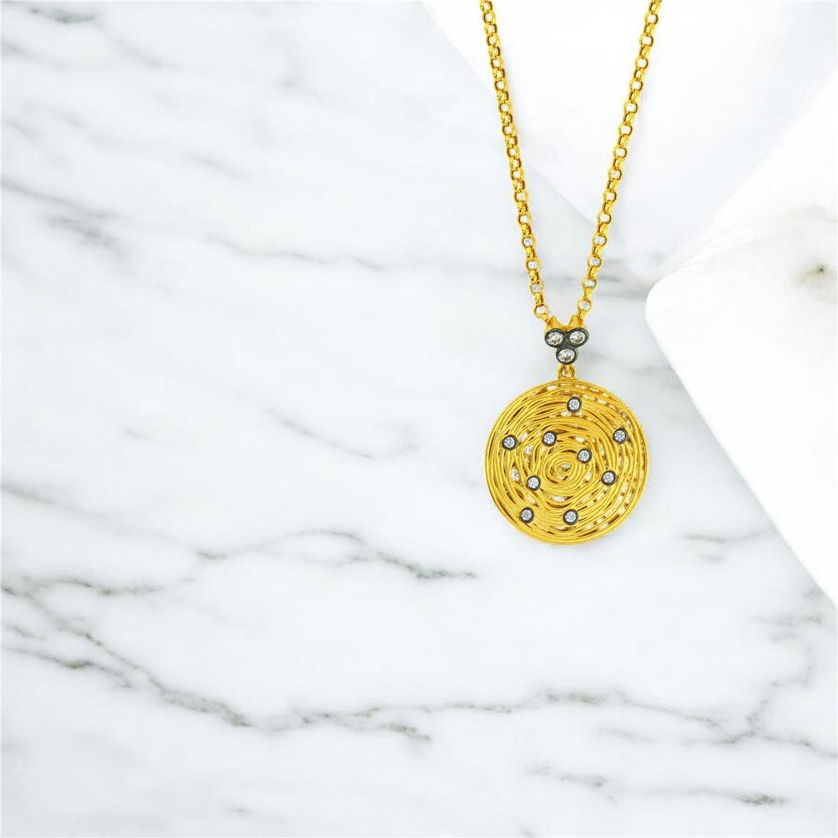 14 Ayar Altın Tasarım Kolye  -  0204424