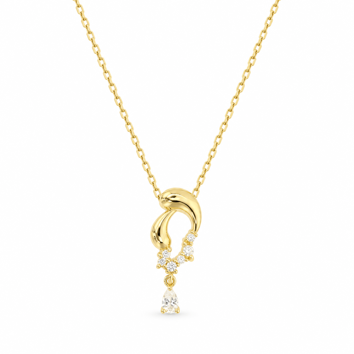 14 Ayar Altın Tasarım Kolye  -  0214500