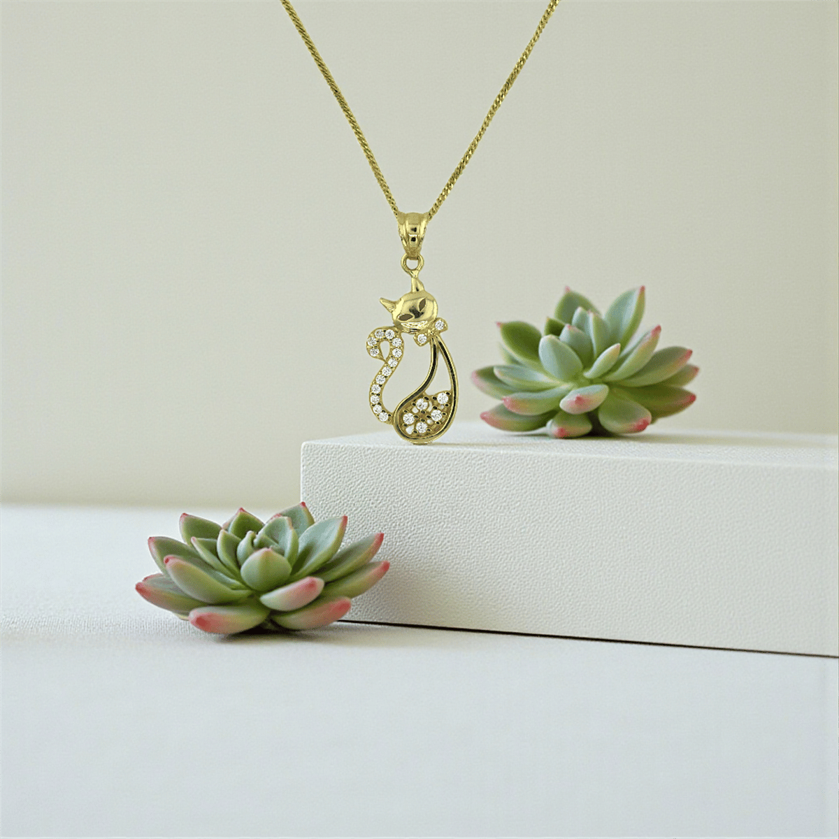 14 Ayar Altın Tasarım Kolye  -  K198259