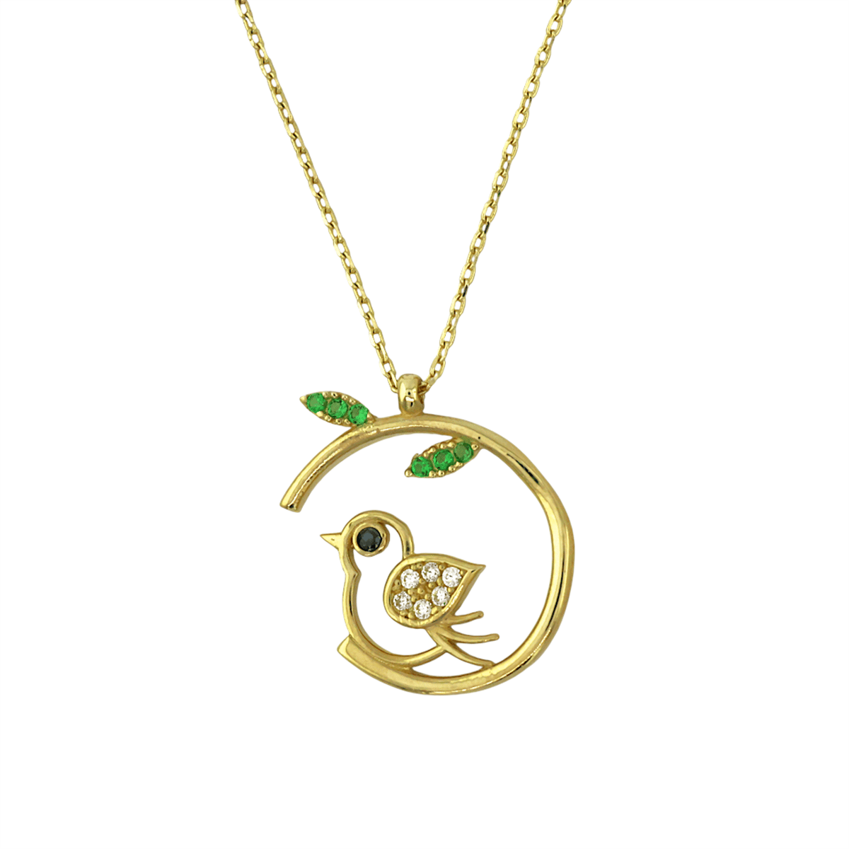 14 Ayar Altın Tasarım Kolye  -  K204722