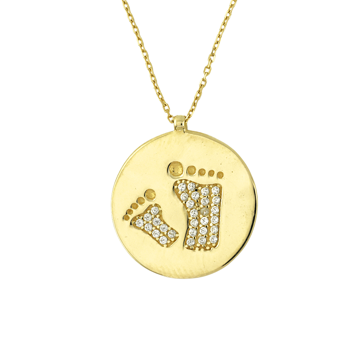 14 Ayar Altın Tasarım Kolye  -  K207787