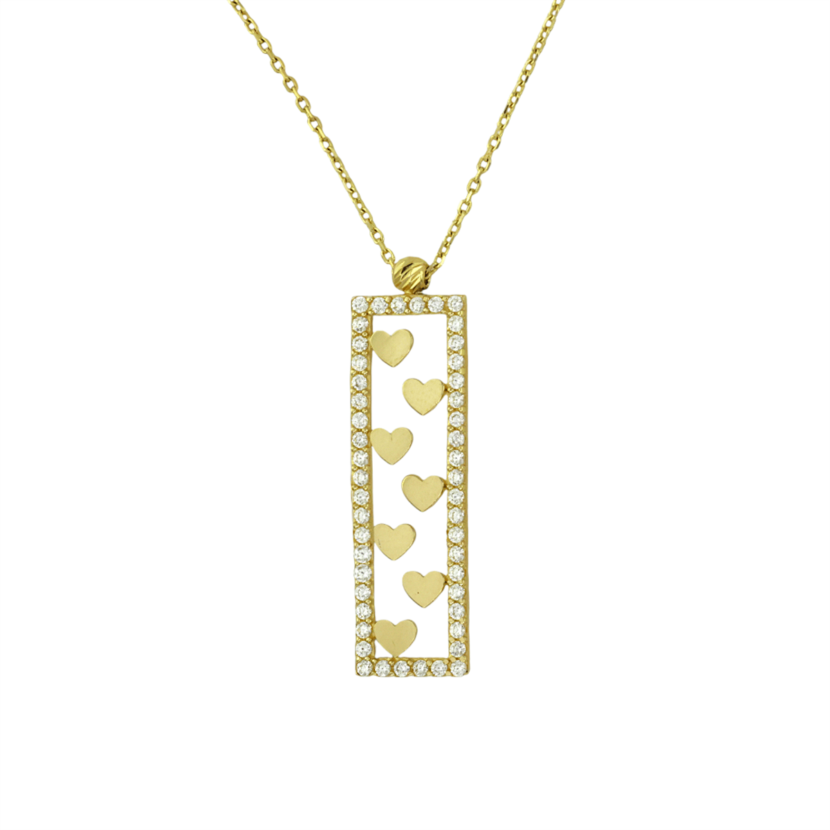 14 Ayar Altın Tasarım Kolye  -  K211976