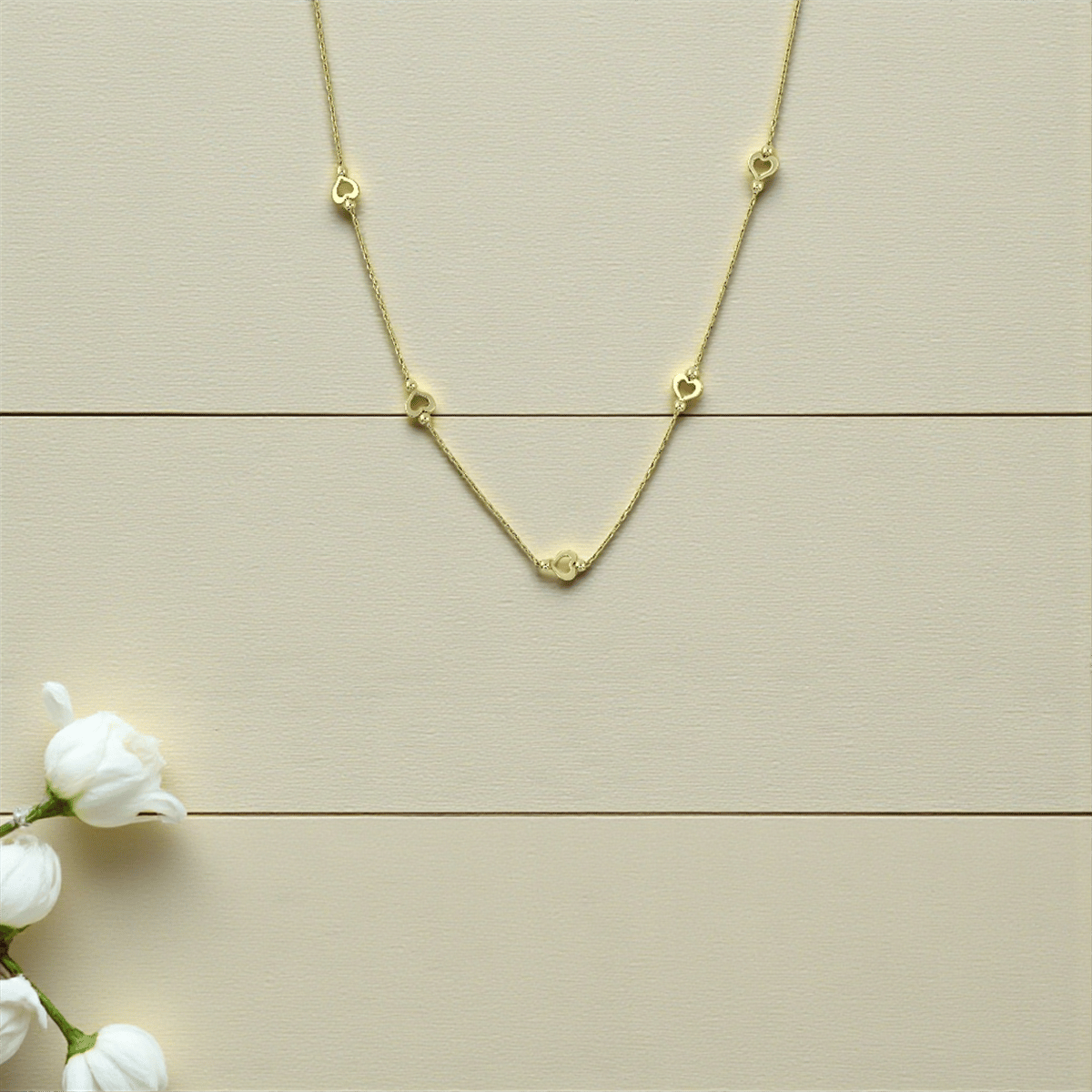 14 Ayar Altın Tasarım Kolye  -  K217465