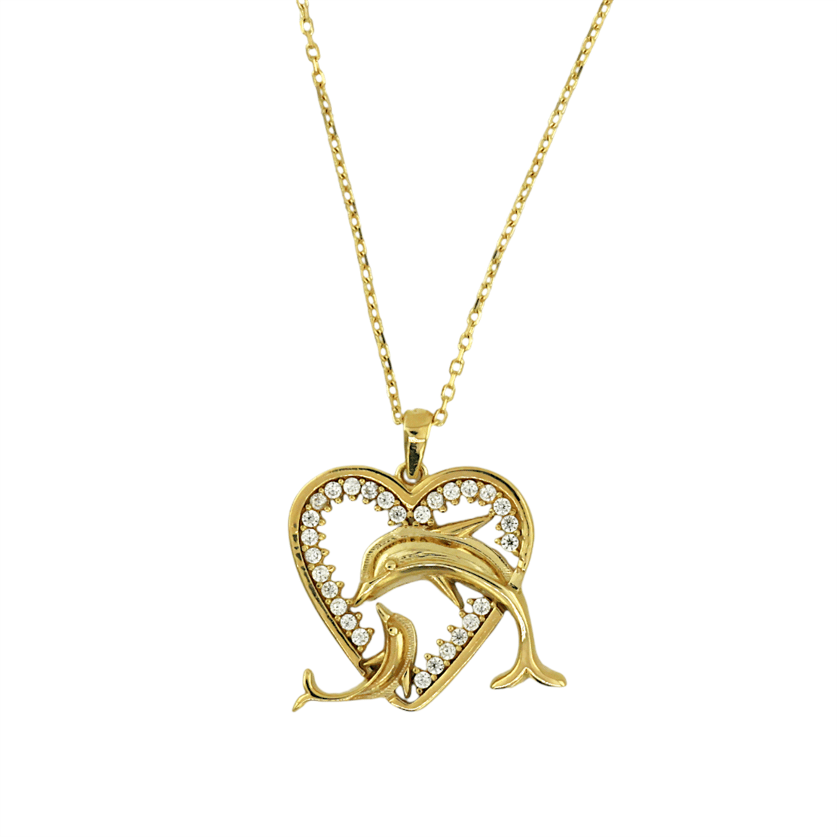 14 Ayar Altın Tasarım Kolye  -  K218467