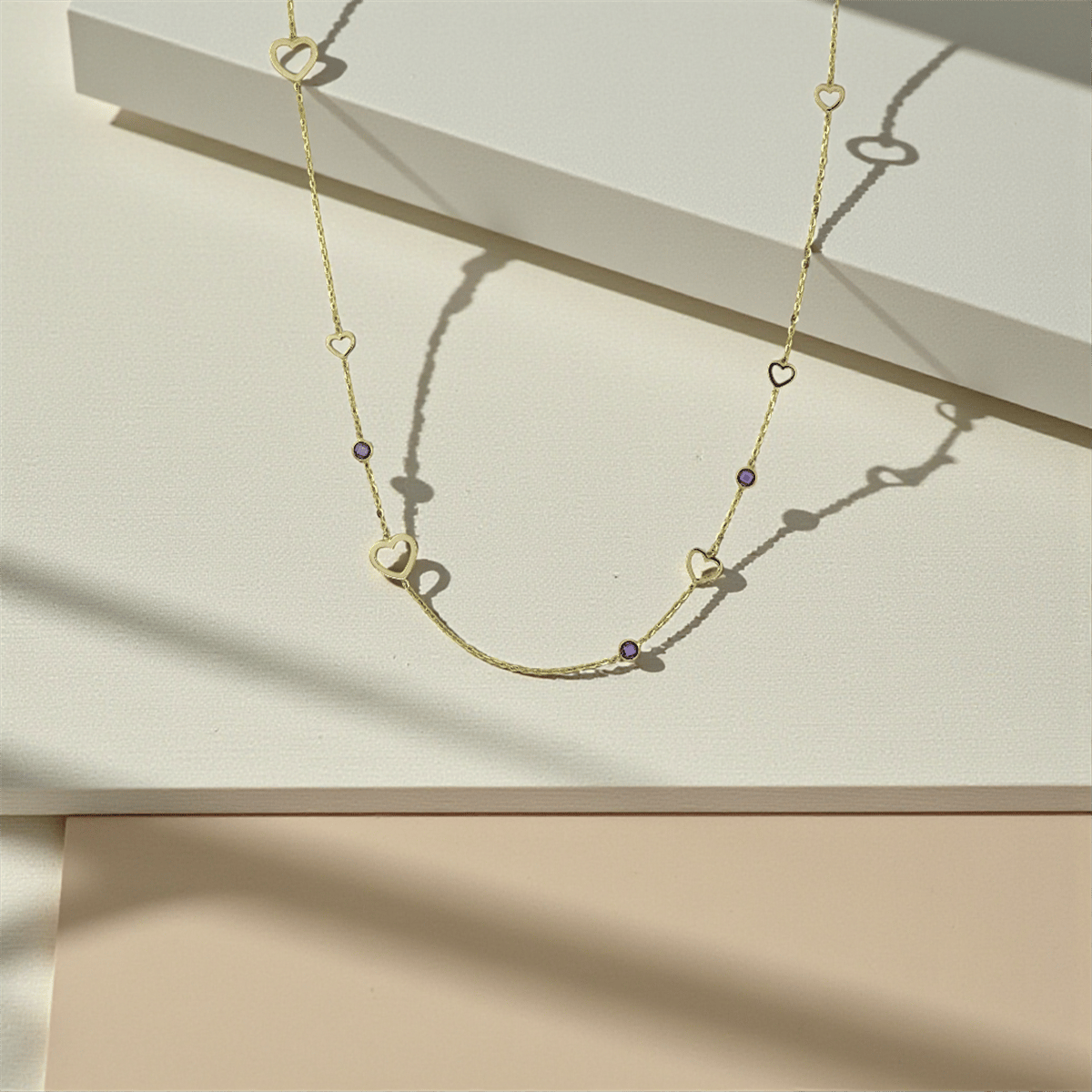 14 Ayar Altın Tasarım Kolye  -  K220372