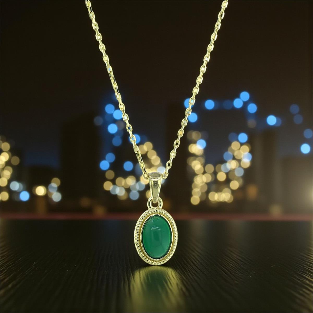 14 Ayar Altın Tasarım Kolye  -  K224504