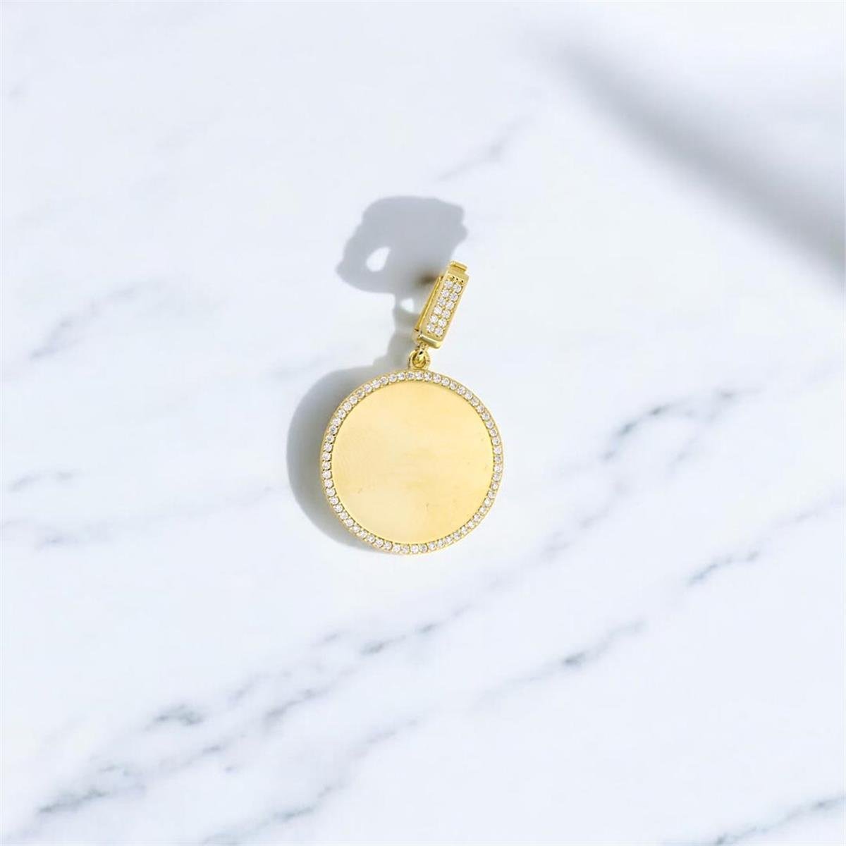 14 Ayar Altın Tasarım Kolye Ucu  -  0188106