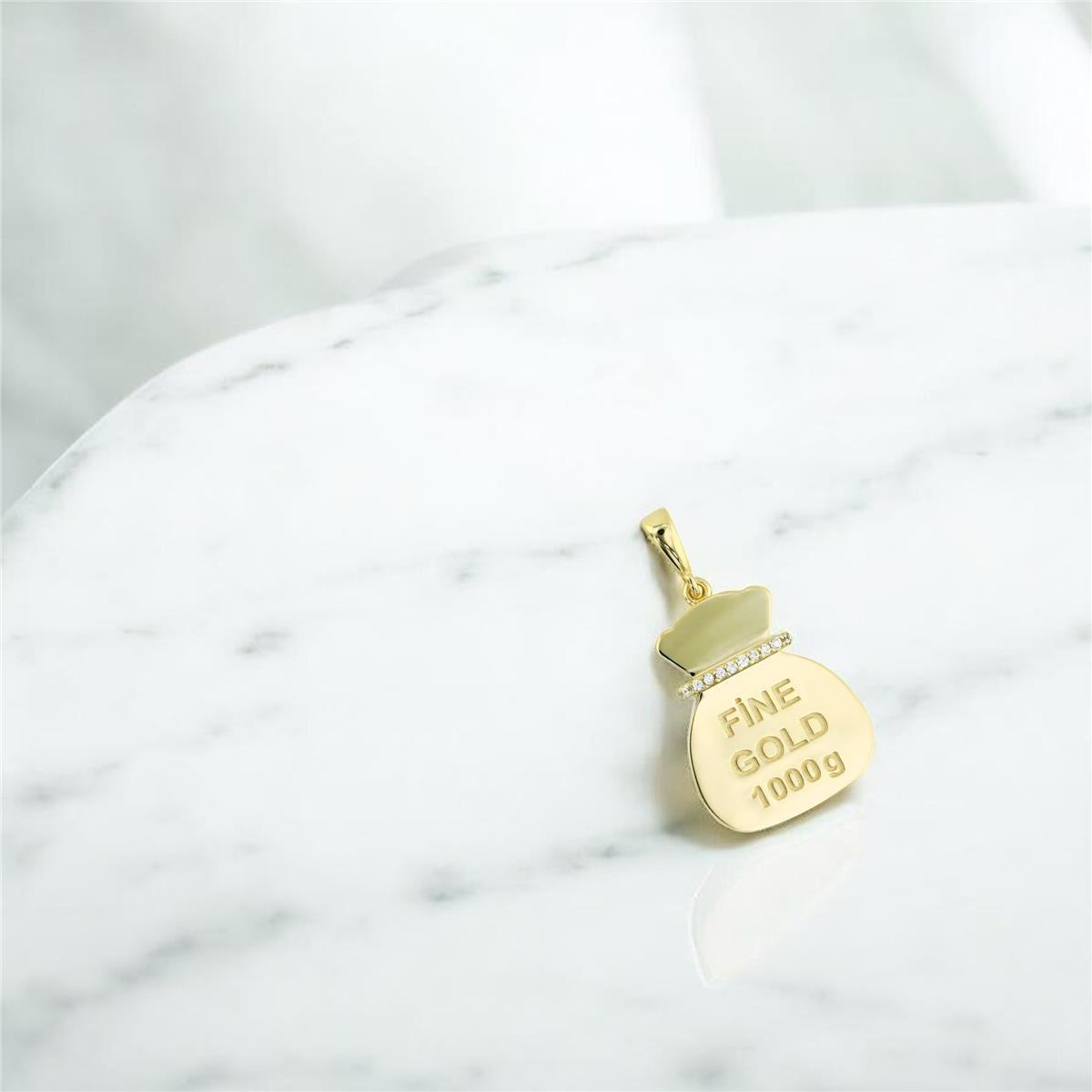 14 Ayar Altın Tasarım Kolye Ucu  -  0199084