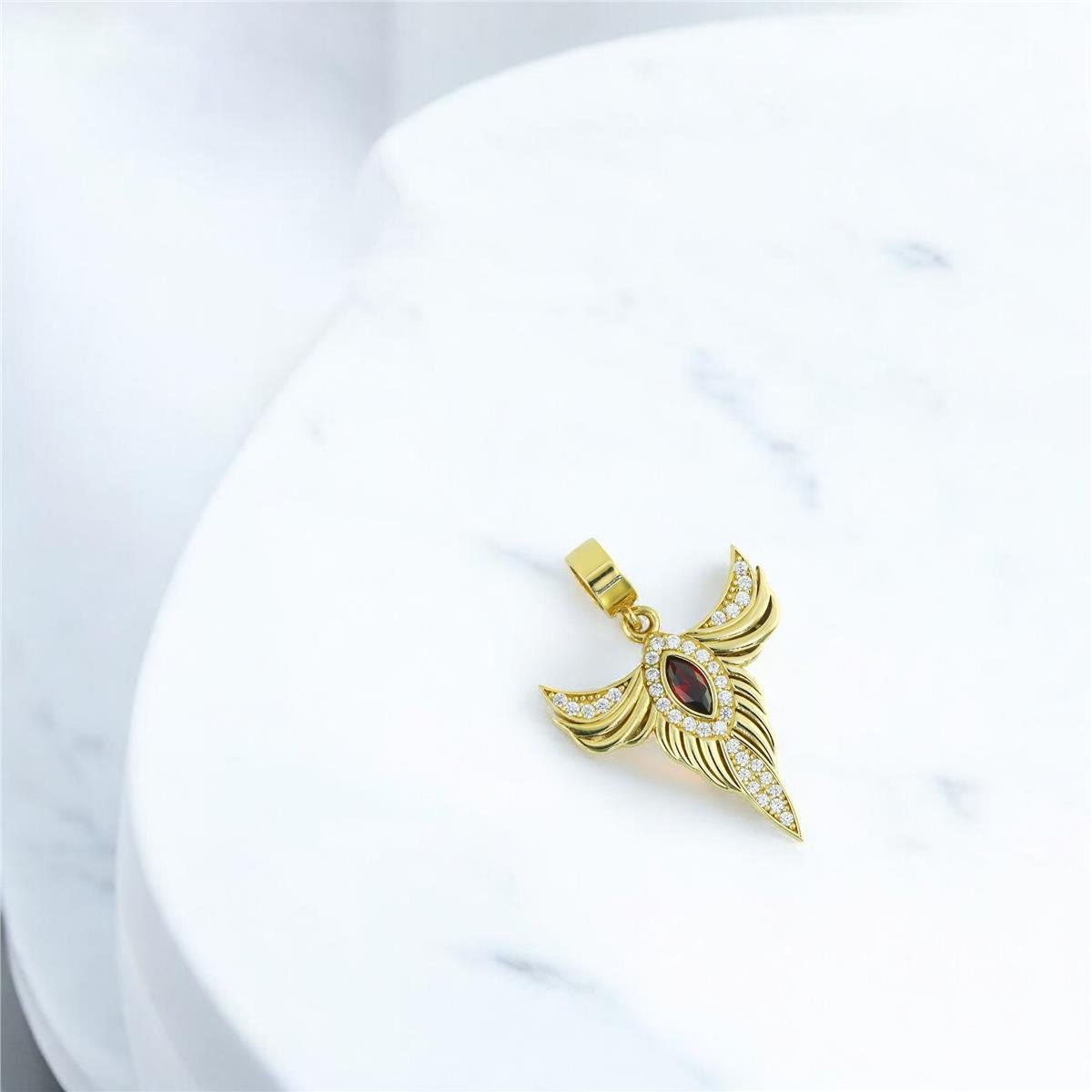 14 Ayar Altın Tasarım Kolye Ucu  -  0205154