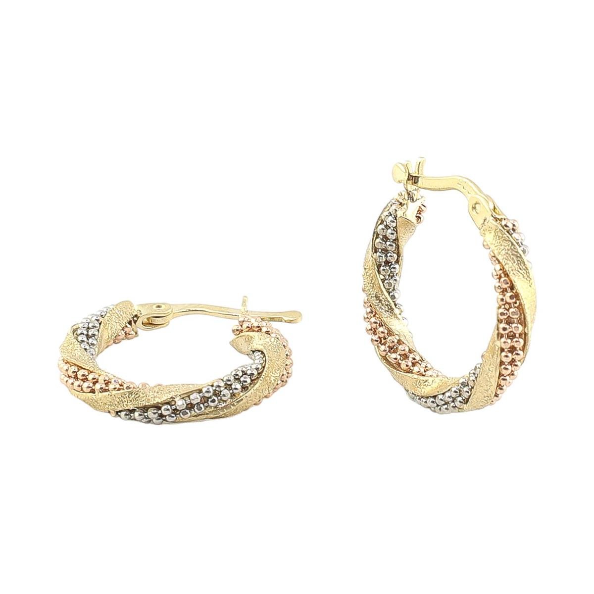 14 Ayar Altın Tasarım Küpe  -  0178827