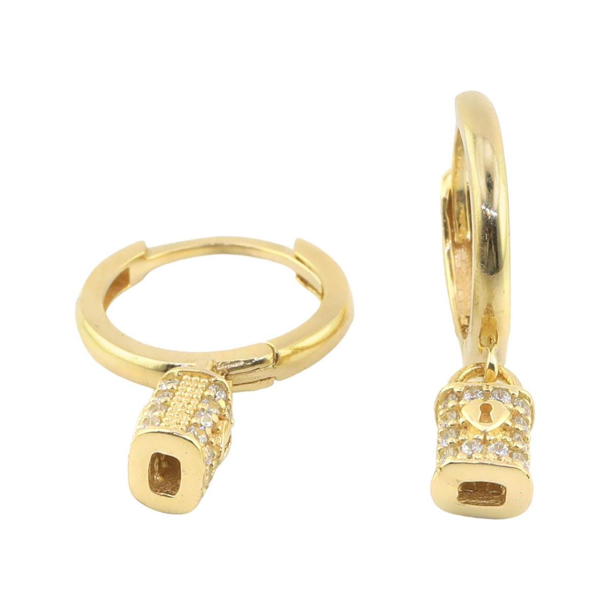 14 Ayar Altın Tasarım Küpe  -  0180295