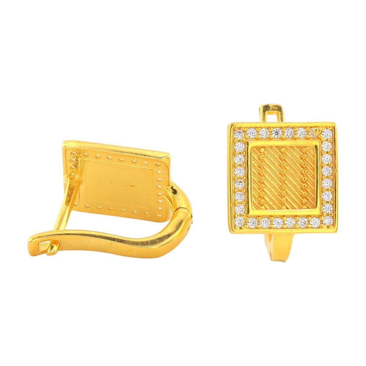 14 Ayar Altın Tasarım Küpe  -  0180423