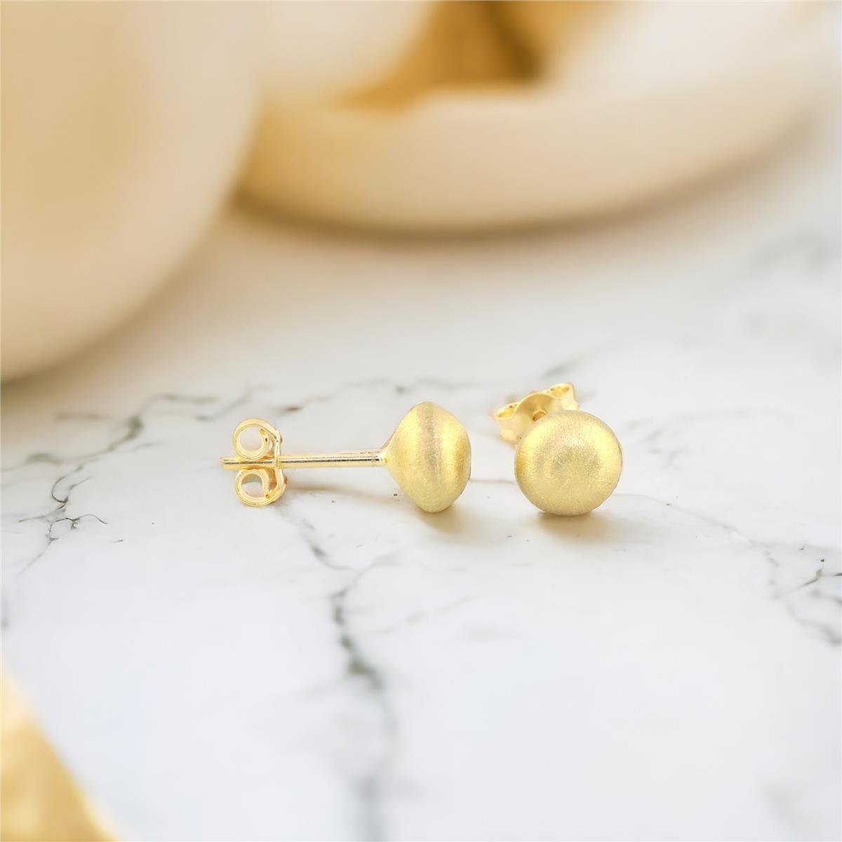 14 Ayar Altın Tasarım Küpe  -  0180452