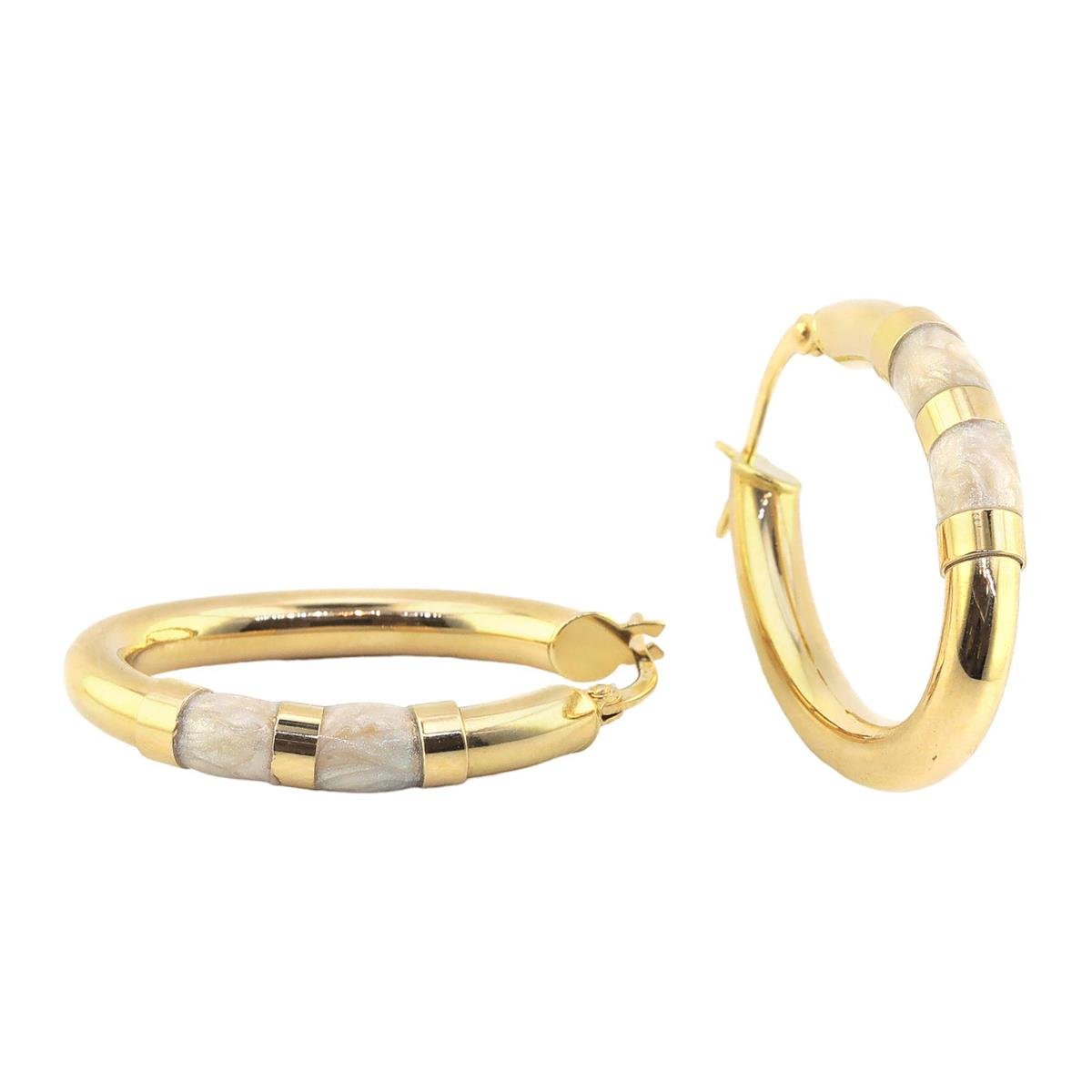 14 Ayar Altın Tasarım Küpe  -  0180509