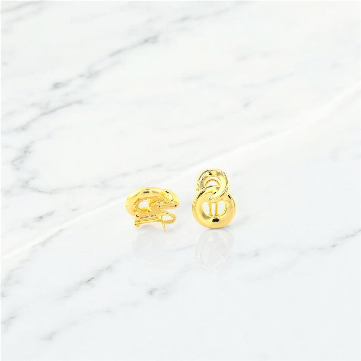 14 Ayar Altın Tasarım Küpe  -  0181374