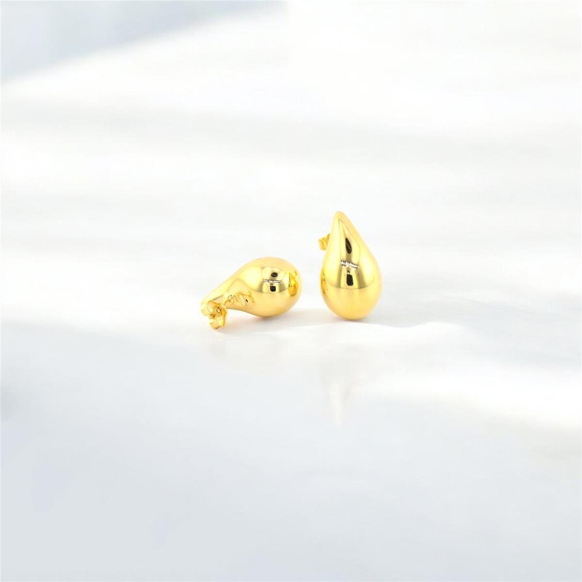 14 Ayar Altın Tasarım Küpe  -  0181377