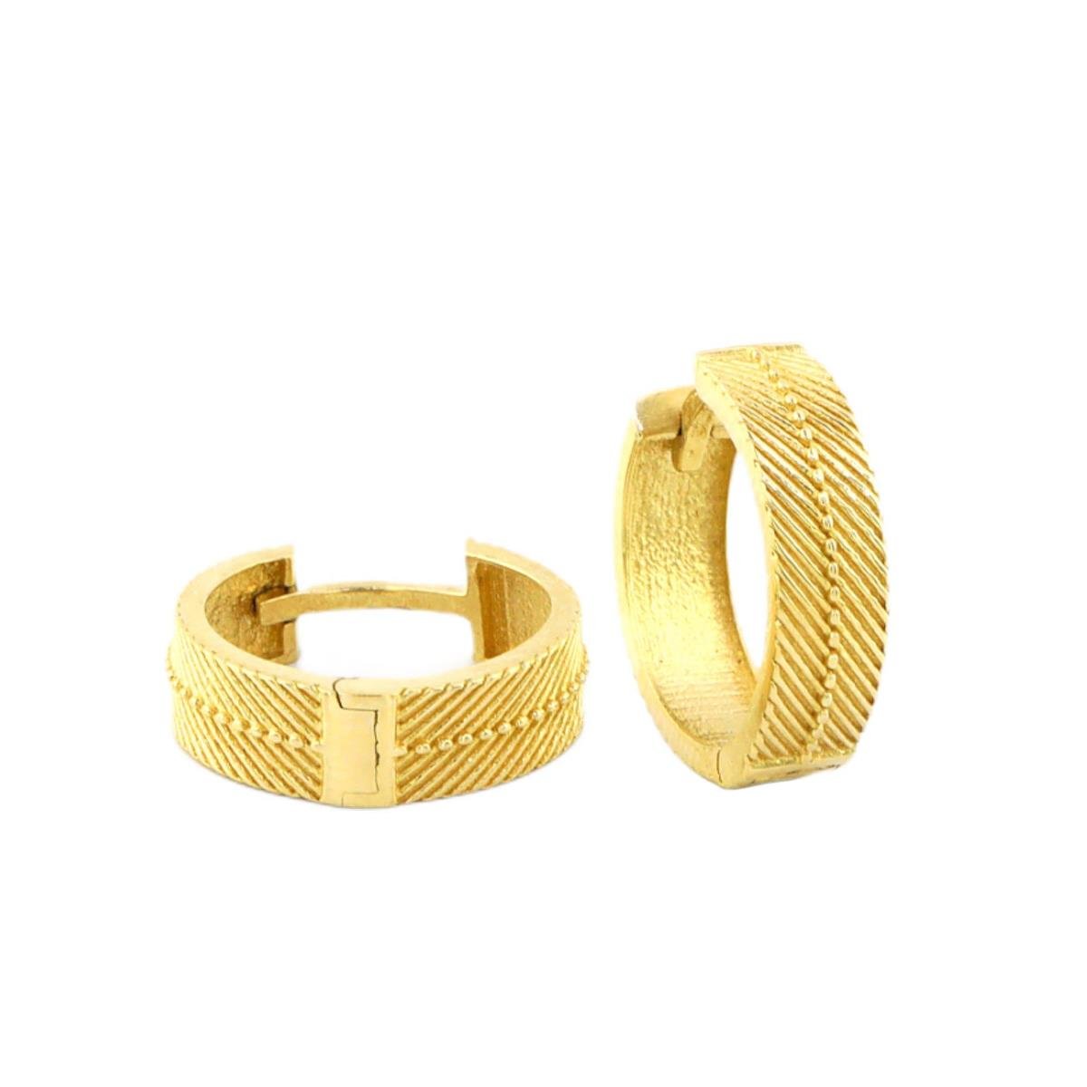 14 Ayar Altın Tasarım Küpe  -  0184748