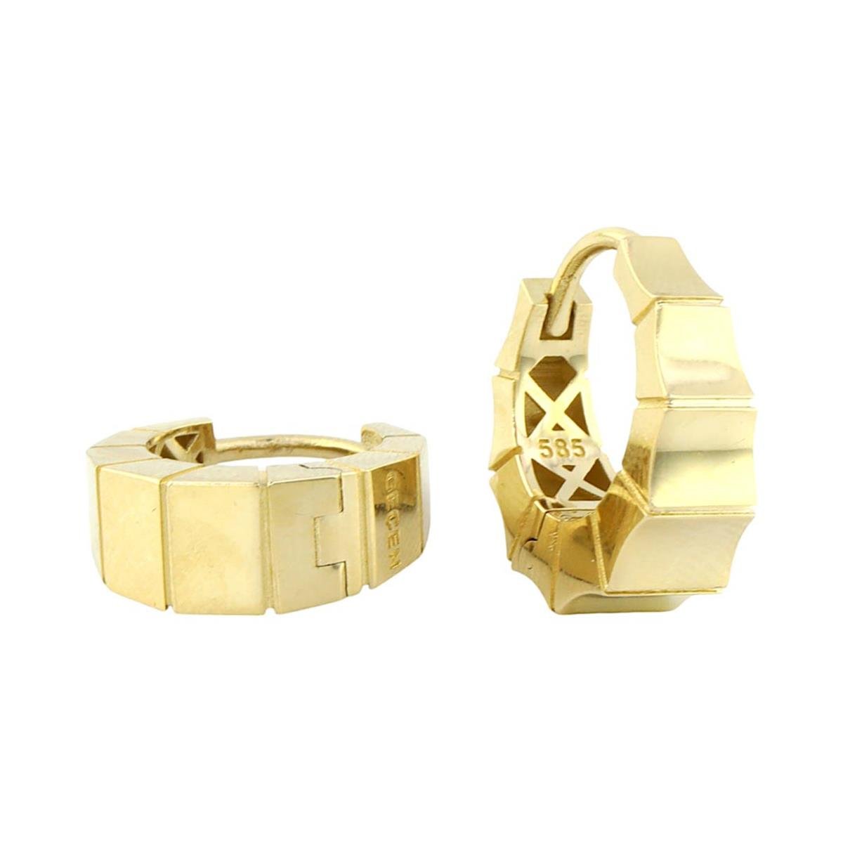 14 Ayar Altın Tasarım Küpe  -  0185194