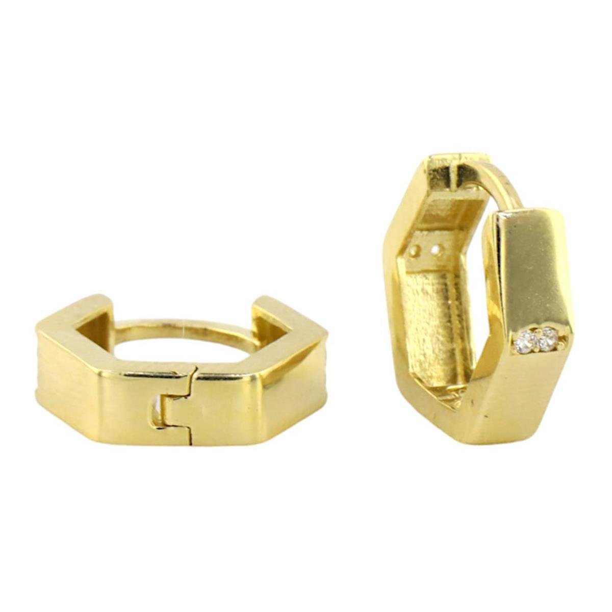 14 Ayar Altın Tasarım Küpe  -  0187839