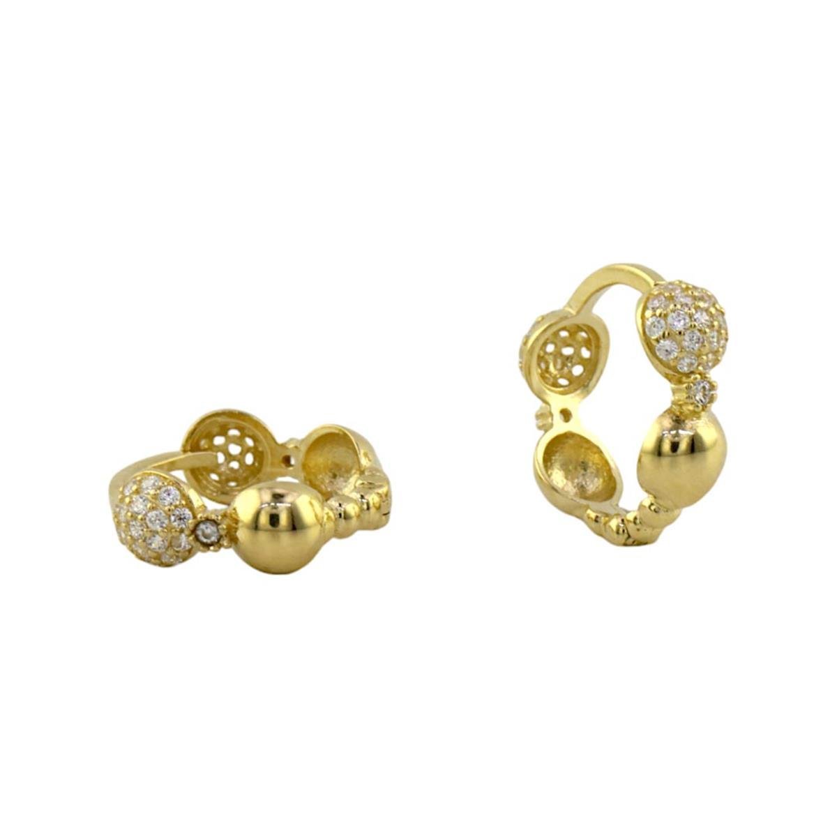 14 Ayar Altın Tasarım Küpe  -  0188048