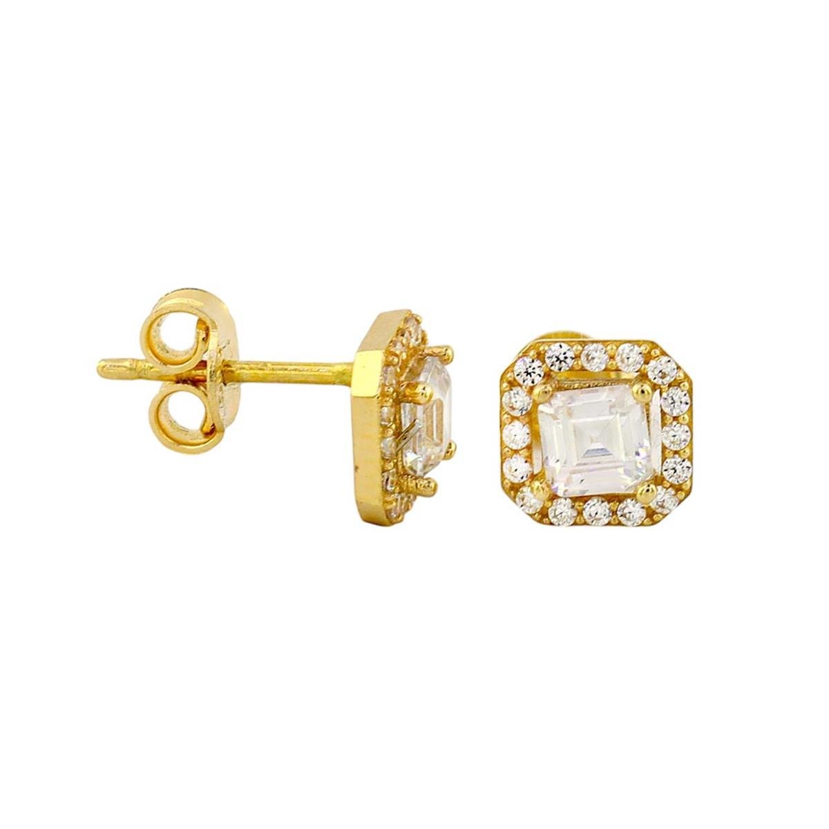 14 Ayar Altın Tasarım Küpe  -  0190826