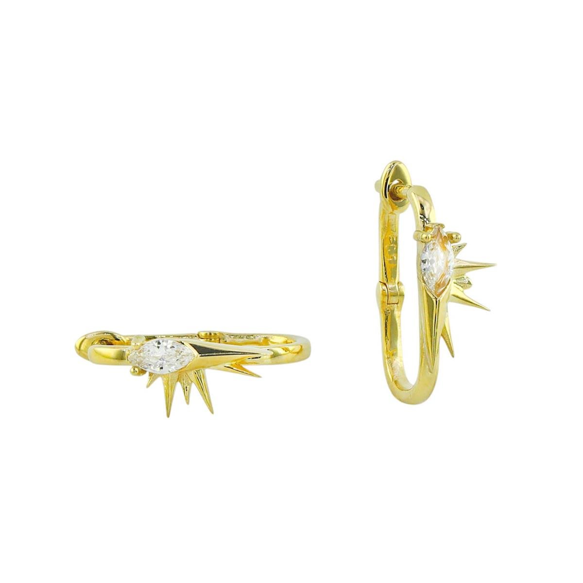 14 Ayar Altın Tasarım Küpe  -  0194259