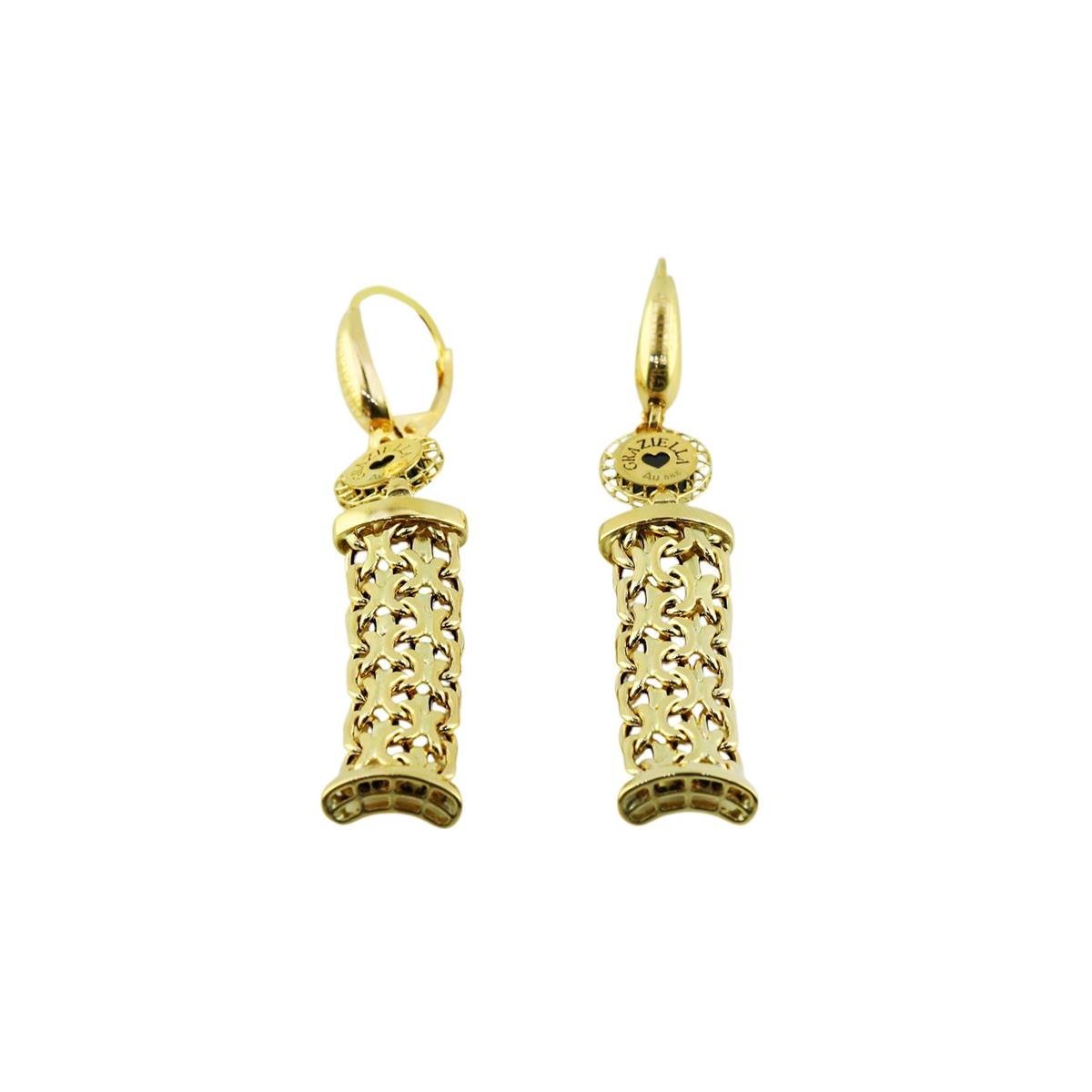 14 Ayar Altın Tasarım Küpe  -  0195074