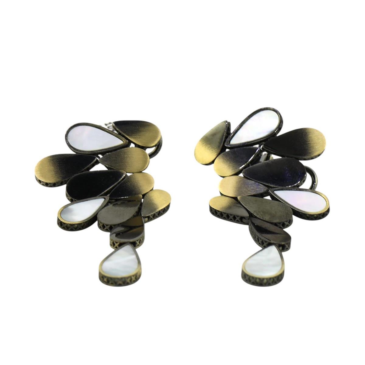 14 Ayar Altın Tasarım Küpe  -  0195084