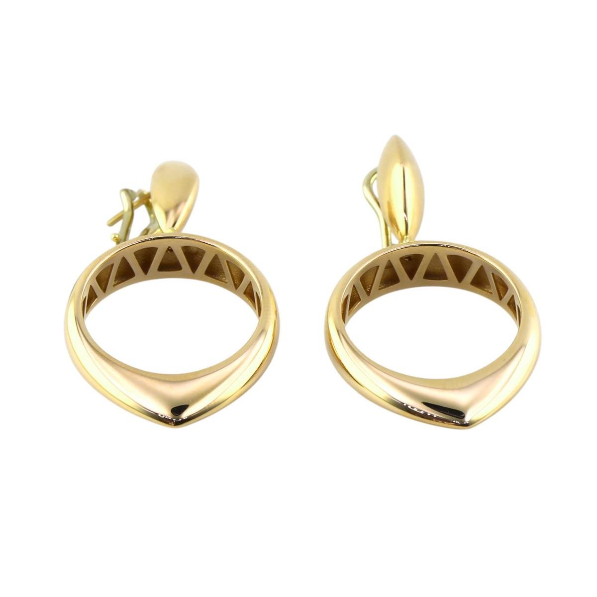 14 Ayar Altın Tasarım Küpe  -  0195086