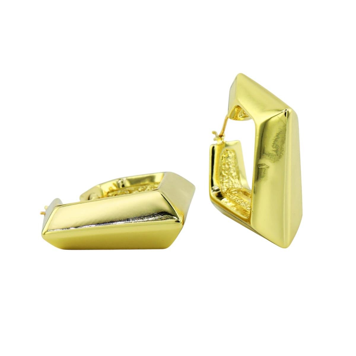 14 Ayar Altın Tasarım Küpe  -  0195191