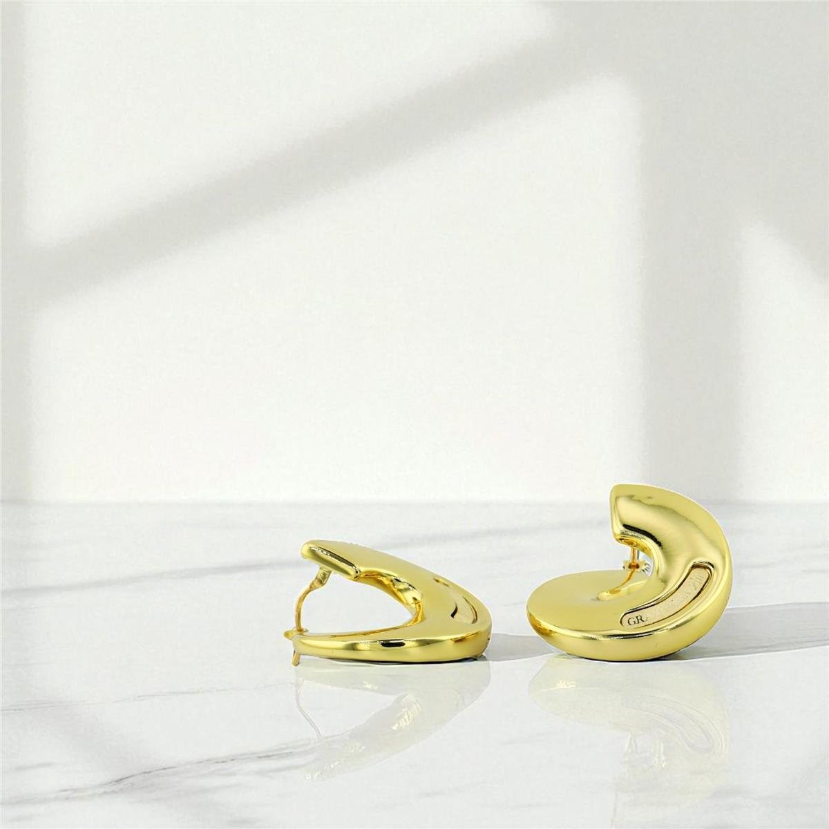 14 Ayar Altın Tasarım Küpe  -  0195192