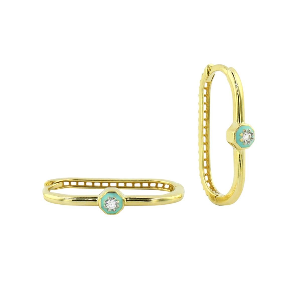 14 Ayar Altın Tasarım Küpe  -  0197103