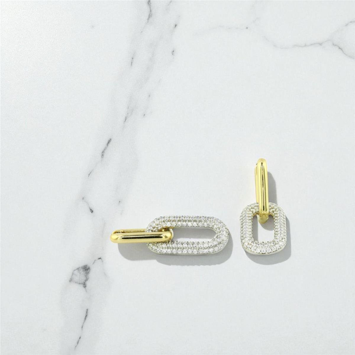 14 Ayar Altın Tasarım Küpe  -  0197116