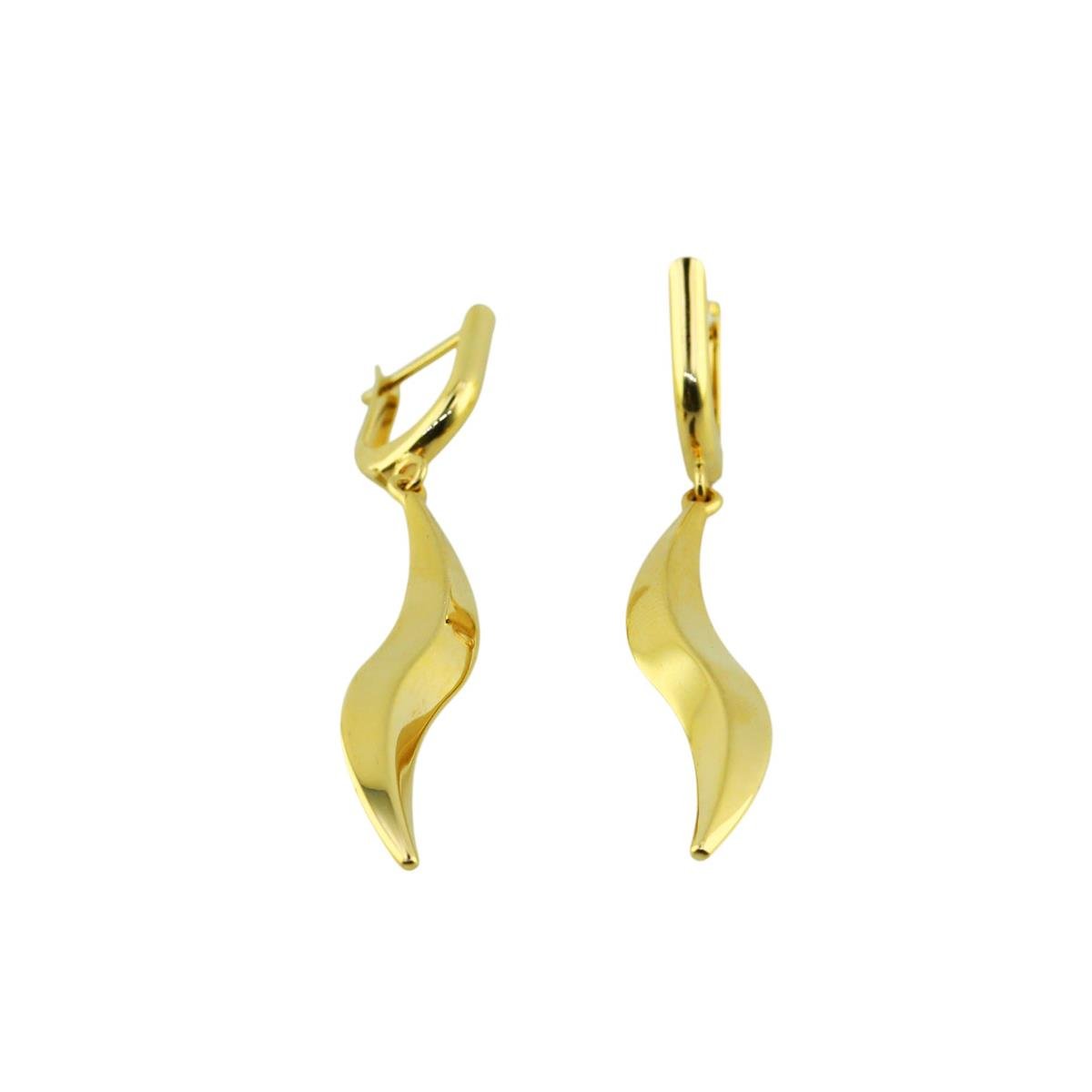 14 Ayar Altın Tasarım Küpe  -  0197950