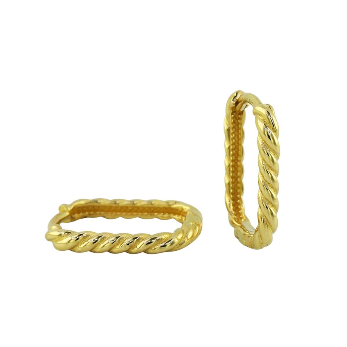 14 Ayar Altın Tasarım Küpe  -  0197957