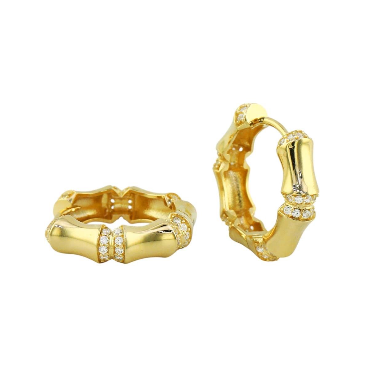 14 Ayar Altın Tasarım Küpe  -  0197963