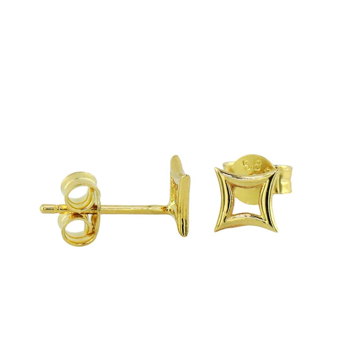 14 Ayar Altın Tasarım Küpe  -  0197978