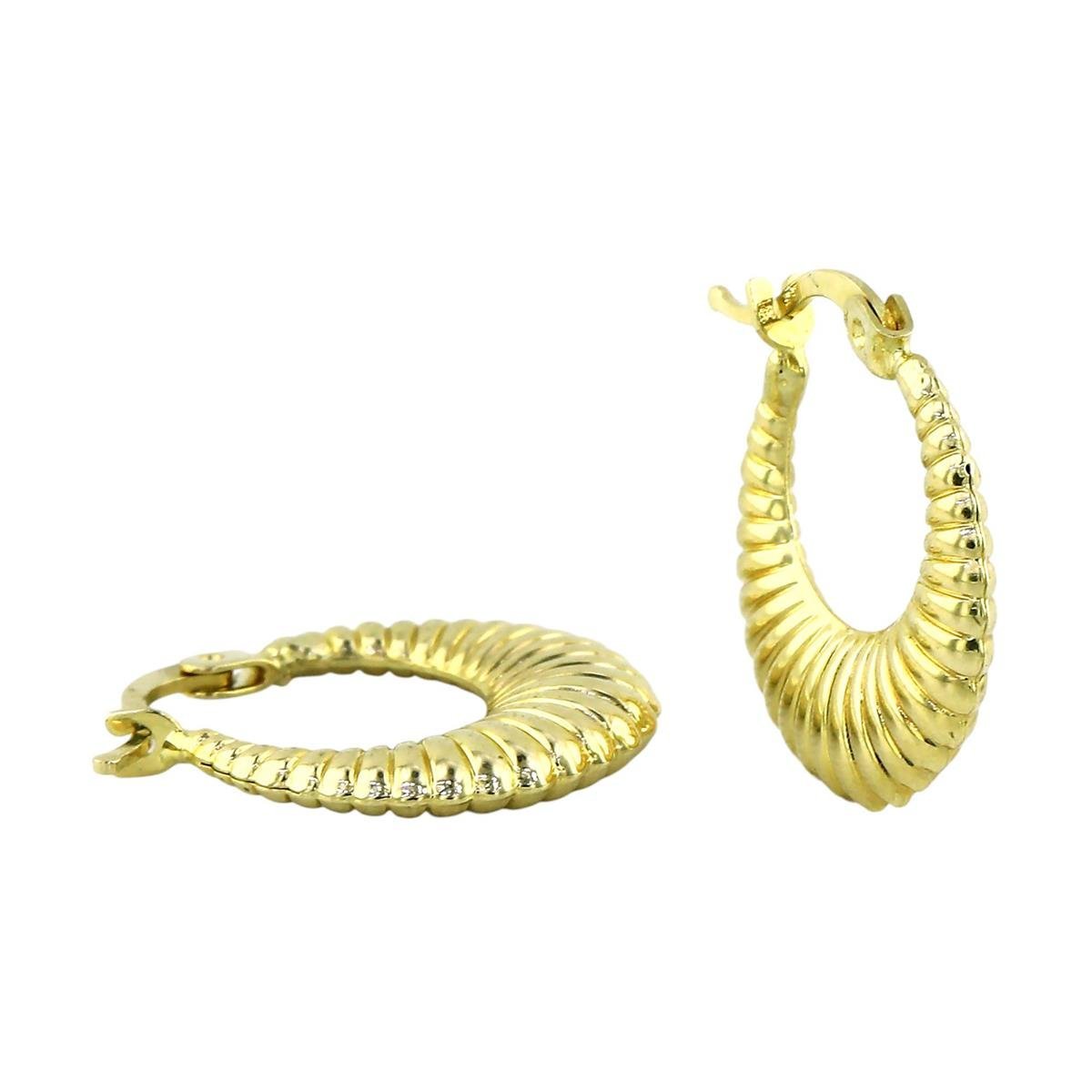 14 Ayar Altın Tasarım Küpe  -  0199099