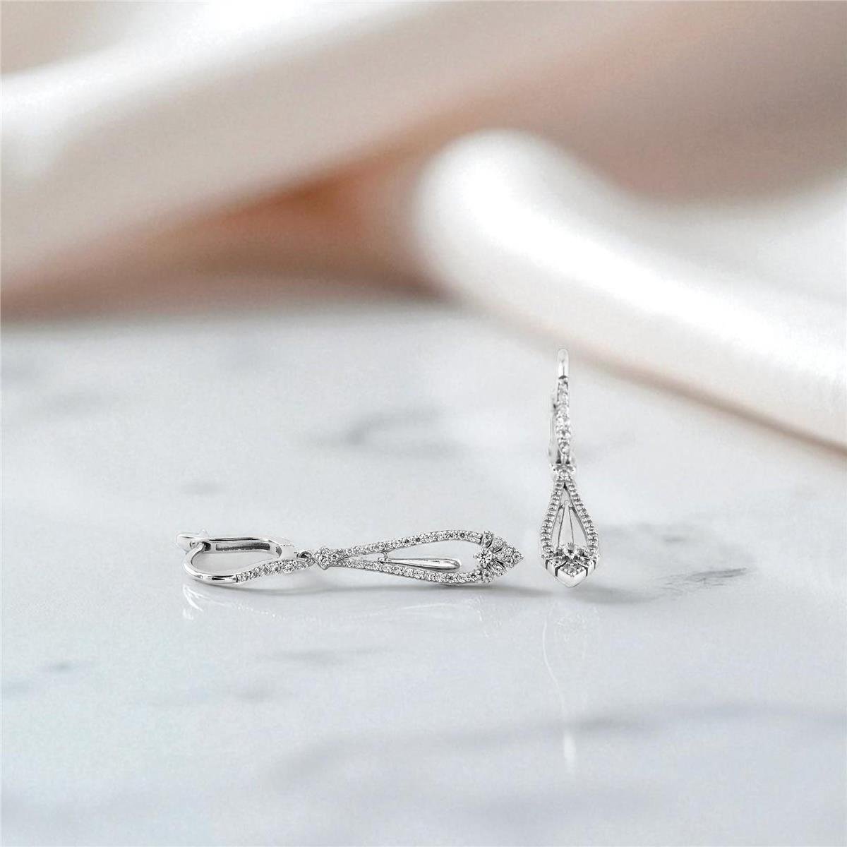 14 Ayar Altın Tasarım Küpe  -  0199117