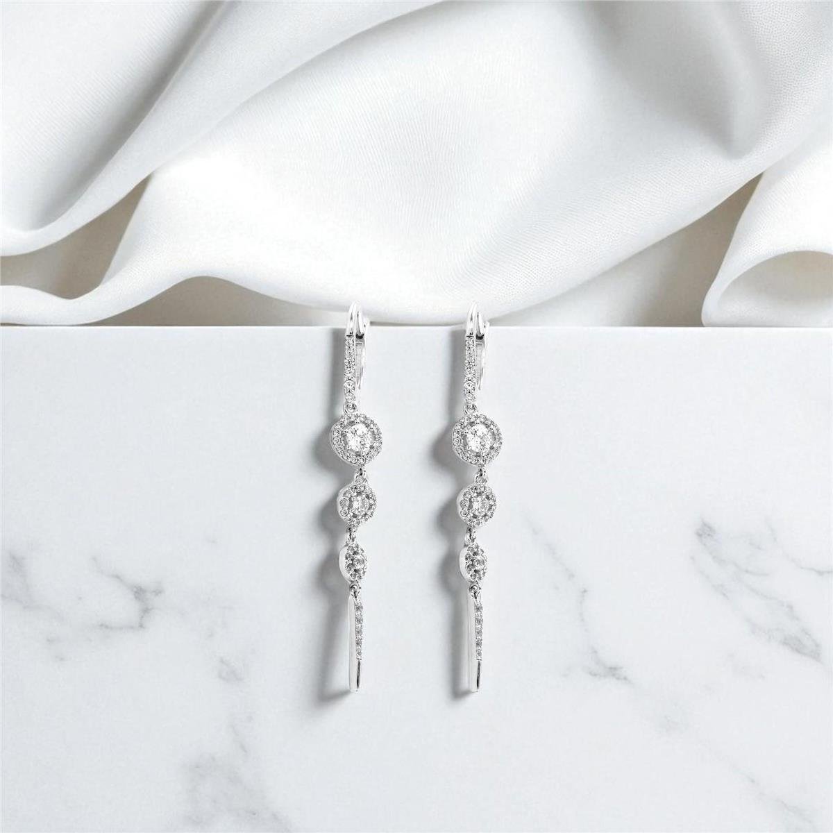 14 Ayar Altın Tasarım Küpe  -  0199119