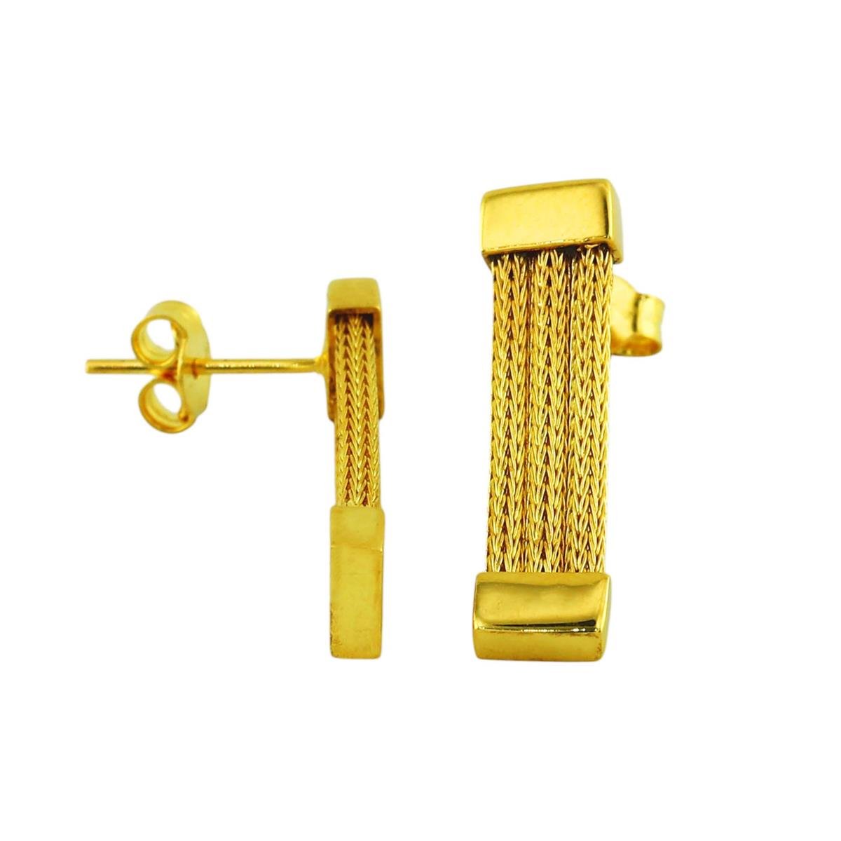 14 Ayar Altın Tasarım Küpe  -  0199512