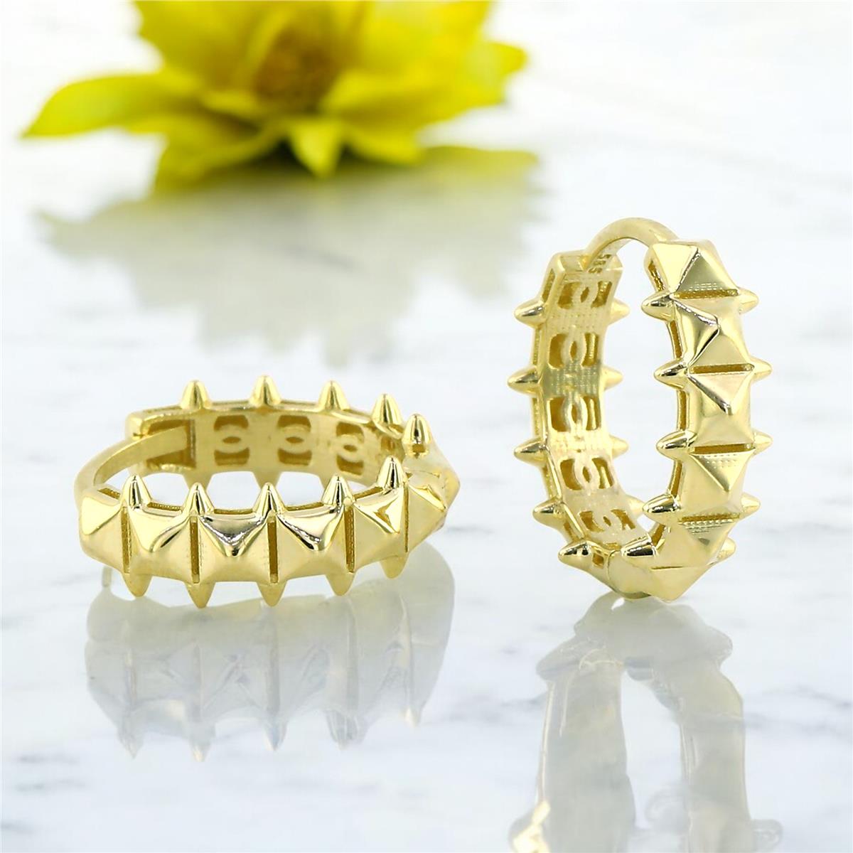 14 Ayar Altın Tasarım Küpe  -  0201108