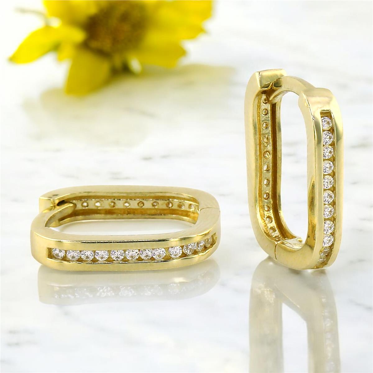 14 Ayar Altın Tasarım Küpe  -  0201134