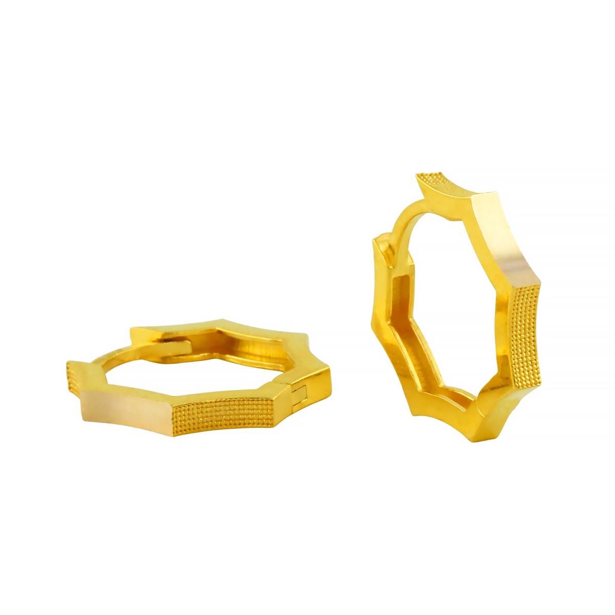 14 Ayar Altın Tasarım Küpe  -  0202692