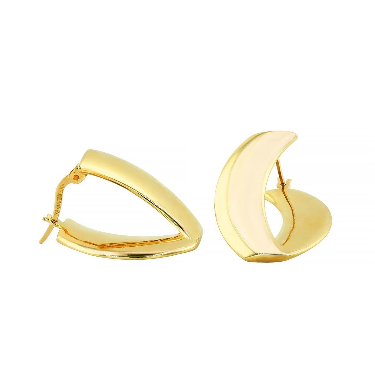 14 Ayar Altın Tasarım Küpe  -  0203349