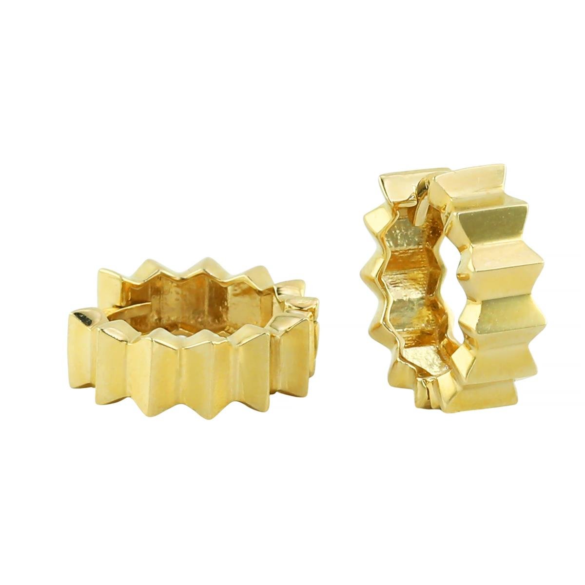 14 Ayar Altın Tasarım Küpe  -  0204005